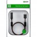 GCR Кабель PROF 0.75m USB 2.0, AM/BM, черно-прозрачный, ферритовые кольца, 28/24 AWG, экран, армированный, морозостойкий, GCR-51284 Greenconnect GCR-51284