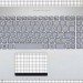 Клавиатура в сборе с панелью для ноутбука Asus N550/N550JA/N550JK/N550JV/N550LF/G550JK серебристая топ-панель