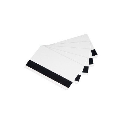 Белые карты Classic с магнитной полосой HICO 0.76mm - 30 mil 5 упаковок по 100 карт [C4003]