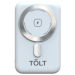 Портативный аккумулятор TOLT Seg KW109 White, 10000mAh, 22,5W, fast charging and PD, wireless, magnetic, white, CCC TOLT KW109 White