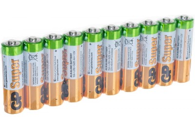 Алкалиновые батарейки GP Super Alkaline 15А АA - 10 шт. в спайке GP 4891199098383