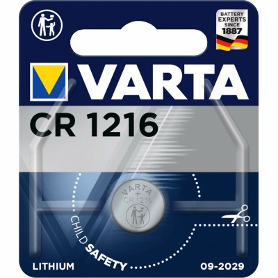 Батарейка Varta ELECTRONICS CR1216 BL1 Lithium 3V (6216) (1/10/100) Varta PRIMARY LITHIUM CR1216 (06216101401)