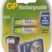 Перезаряжаемые аккумуляторы GP 100AAAHC AAA, емкость 930 мАч - 2 шт. в клемшеле GP 4891199079061