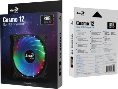 Вентилятор Aerocool Cosmo 12 (120мм, 24dB, 1000rpm, Molex, подсветка) RTL(4718009158597)