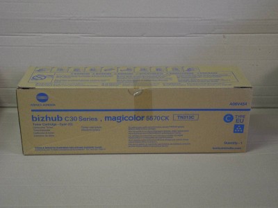 Тонер Konica-Minolta bizhub C30P/C31P/mc5570 синий TN-313C A06V454