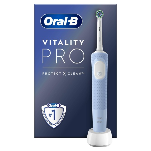 Oral-B Электрическая зубная щетка Vitality Pro D103.413.3 VAPOR BLUE ProtectXClean 3 режима, тип 3708