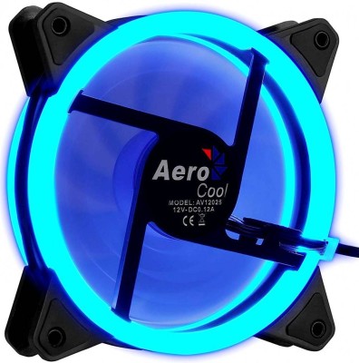 Вентилятор Aerocool Rev Blue (120мм, 15.1dB, 1200rpm, 3 pin+ Molex, подсветка) RTL (4713105960952)