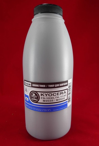 Тонер для Kyocera TK-1140/TK-3160, FS-1035/1135MFP, M2035/M2535, P3045dn (фл. 300г) B&W Premium Tomoegawa фас.Россия