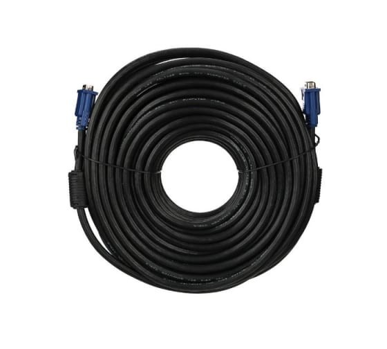 Кабель монитор-SVGA card (15M-15M) 30м 2 фильтра VCOM <VVG6448-30M>