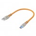 GCR QC Кабель 0.5m TypeC LED, быстрая зарядка, оранжевый TPE, 28/22 AWG, GCR-52520 Greenconnect USB 2.0 Type-AM - USB 2.0 Type-C (m) 0.5м