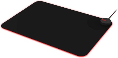 AOC Коврик игровой для мыши AMM700, подсветка FX SYNC RGB, 357 × 256 × 13 мм, чёрный.