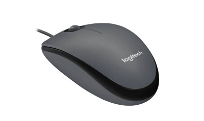 Logitech Мышь проводная M90, оптическая, 1000 dpi, USB, кабель 1,8 м, темно-серый.
