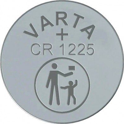 Батарейка Varta ELECTRONICS CR1225 BL1 Lithium 3V (6225) (1/10/100) Varta PRIMARY LITHIUM CR1225 (06225101401)