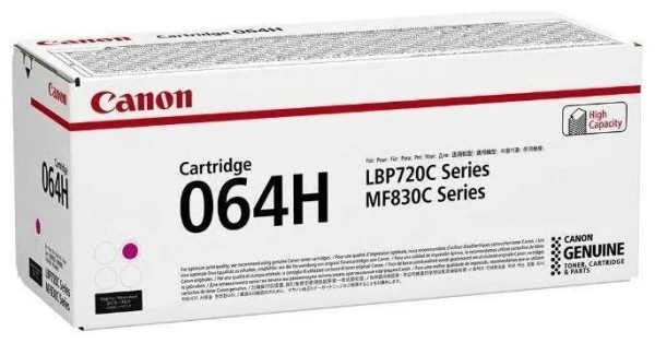 Картридж CANON 064H M пурпурный, увеличенной емкости  10 400 стр