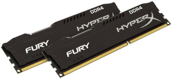 Модуль памяти Kingston 8GB 3000МГц DDR4 CL15 DIMM (Kit of 2) HyperX FURY Black