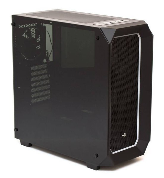 Корпус AeroCool P7-C0 Pro (2xUSB, 2xAudio, 3x120 мм FAN, RGB подсветка, 2 прозрачных стенки-закаленное стекло, Card-read