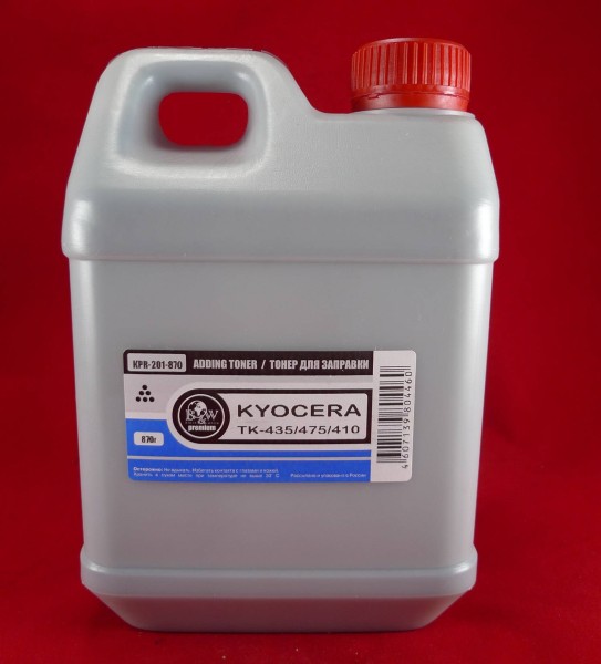 Тонер для Kyocera TK-410/420/435/475 (фл. 870г) B&W Premium Tomoegawa фас.Россия