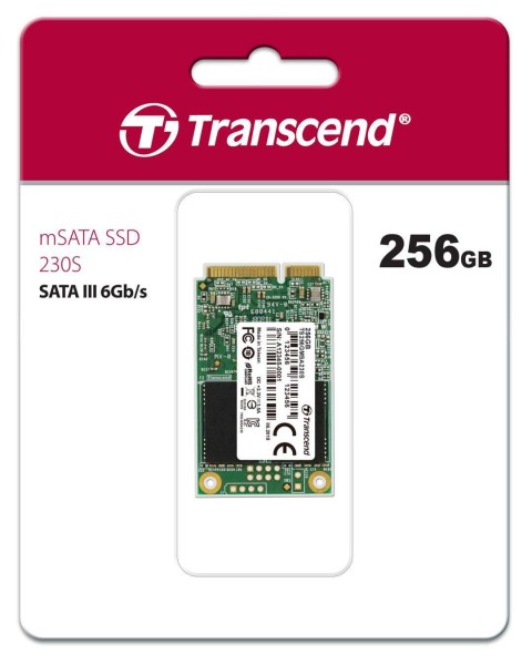 Твердотельный диск 256GB Transcend MSA230S, mSATA, SATA III, 3D TLC [R/W - 560/500 MB/s]
