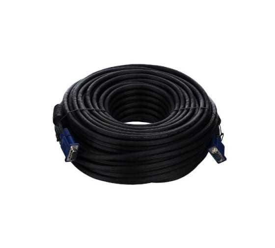 Кабель монитор-SVGA card (15M-15M) 40м 2 фильтра VCOM <VVG6448-40M>