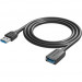 Кабель-удлинитель Vention USB 3.0 AM/AF - 0.5м Black Edition Vention VAS-A45-B050