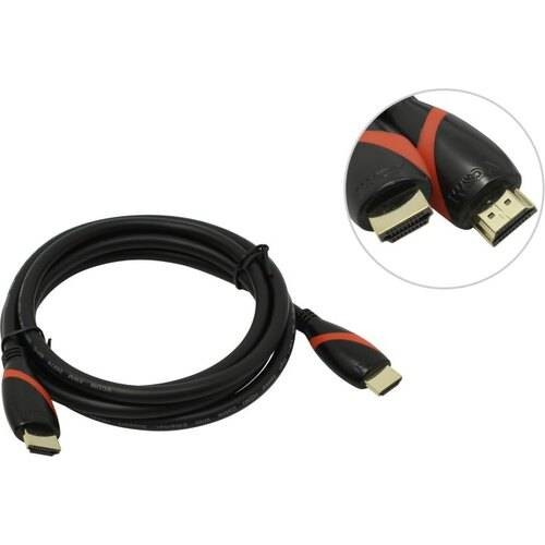 Кабель HDMI 19M/M ver. 2.0 black red, 1.8m VCOM <CG525-R-1.8>