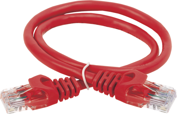 Коммутационный шнур (патч-корд), кат.5Е UTP, 0,5м, красный ITK RJ45(m) - RJ45(m) Cat. 5e U/UTP PVC 0.5м красный