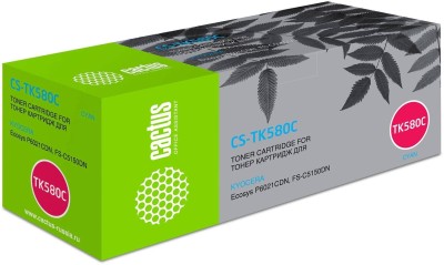 Картридж лазерный Cactus CS-TK580C голубой (2800стр.) для Kyocera FS-C5150DN/P6021 Ecosys