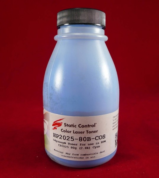 Тонер для картриджей CC531A Cyan (фл. 80г) SC