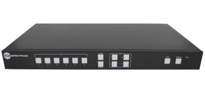 Видеопроцессор RGB Spectrum [QV UHDx] оконная система QuadView UHDx 4 с 6 видеовходами (4x HDMI 2.0, 2x DisplayPort 1.2a). До 4Kp60 вход и выход. Совместимость с HDCP 2.2 и 1.4b
