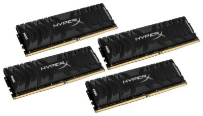 Модуль памяти Kingston 32GB 3000МГц DDR4 CL15 DIMM (Kit of 4) HyperX FURY Black