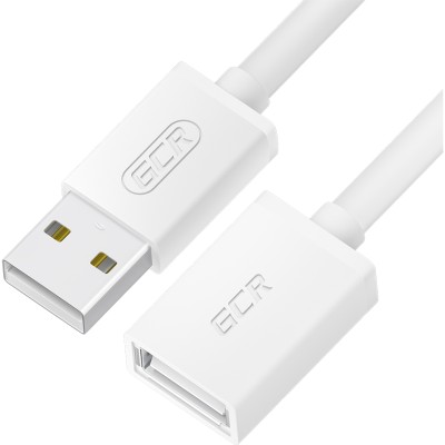 GCR Удлинитель 0.15m USB 2.0 AM/AF, белый, GCR-55058 Удлинитель Greenconnect 0.15 м (GCR-55058)