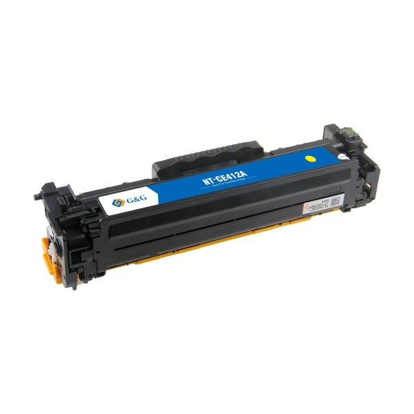 Картридж G&G, аналог HP CE412A желтый 2.6k с чипом