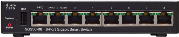 Коммутатор Cisco SG250-08