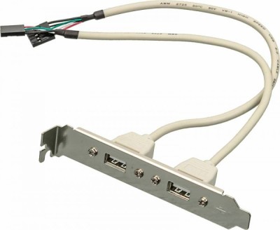 Планка на заднюю панель <2xUSB 2.0> OEM