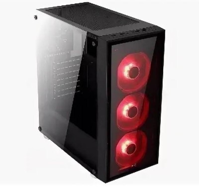 Корпус Aerocool Quartz Red (3xUSB, 2xAudio, 0.5 мм, 4x120 мм FAN, прозрачная стенка-закаленное стекло, ATX, без БП)