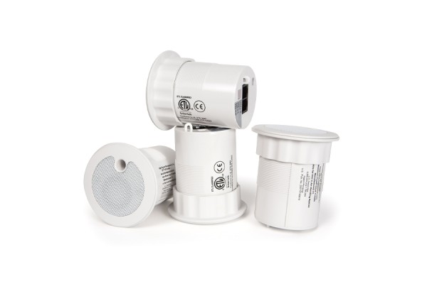 Акустическая система Biamp [E-P-W-30-4] (CAMBRIDGE) (эмиттер) подходит только для звуковой маскировки, 125 Гц - 10 кГц. Регулировка шагами 0 dB, -1.5 dB, -3 dB, -4.5 dB. Последовательное соединение. Цвет: белый. (Комплект из 4-х шт)