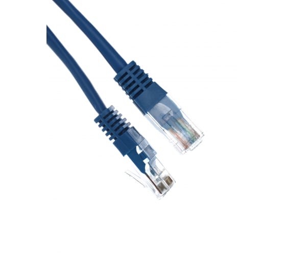 Патчкорд литой Aopen/Qust UTP кат.5е 10м синий <ANP511_10M_B>