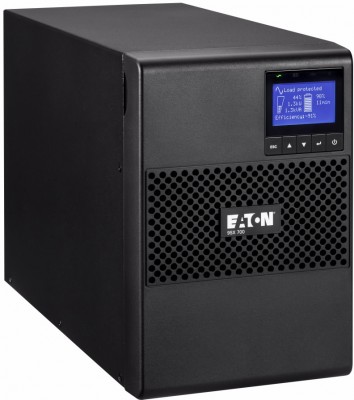 ИБП Eaton 9SX 700I, двойного преобразования, конструктив корпуса башня, LCD, 700VA, 630W, розетки IEC 320 C13 6шт., Mini-Slot, USB, RS232, RPO, ROO, ШхГхВ 160х357х252мм., вес 11.5кг., гарантия 2 года. Eaton 9SX 700i