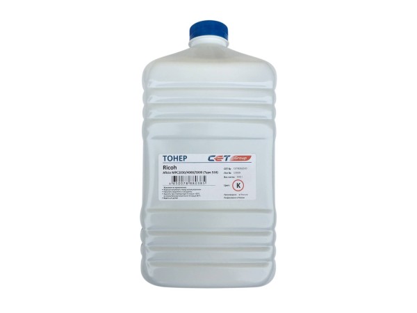 Тонер для RICOH Aficio MPC2030/4000 Black (Type 516) 500г/бут, (841160/841618/841817/841853/841124/841196/841504) CET