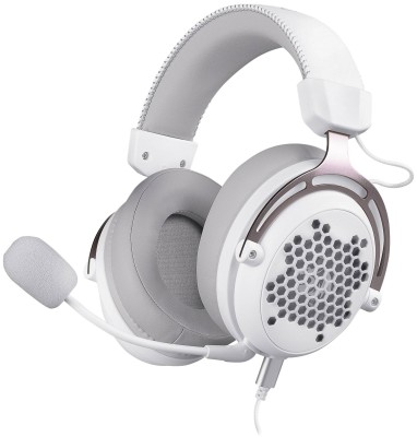 Redragon Игровая гарнитура Diomedes USB, звук 7.1, легкий, белые