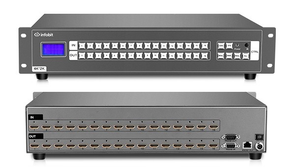 Матричный коммутатор Infobit [iMatrix H1616] 4K30 HDMI, 16х16, 3840x2160/30Гц