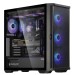 Корпус Zalman Z10 PLUS Black Mid Tower (ATX/mATX/Mini-ITX, без БП, Plastic, Steel, Tempered Glass, Front:3x140mm (ARGB) 