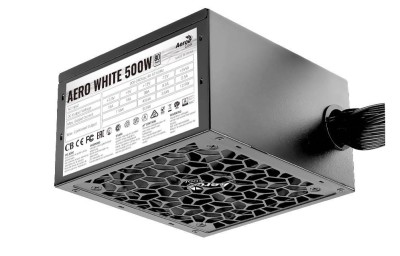 Блок питания Aerocool AERO WHITE 500W <500W, (20+4+4+4) pin, 2x(6+2) pin, 5xSATA, 3xMolex, 12 см, 80+ Bronze,  кабель пи