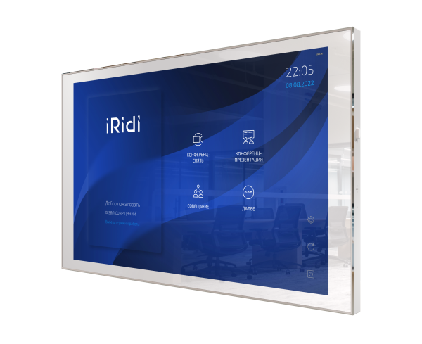 Панель настенная iRidi [Touch Panel P8-mb-W] 8 дюймов (белая) с монтажным коробом