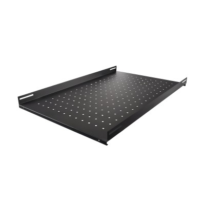 Полка стационарная ONTEK SH1000-9005 470х750мм, для напольных шкафов глубиной 1000мм, черный RAL 9005