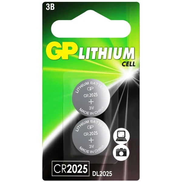 Элемент питания Литиевые батарейки GP CR2025-2CRU2