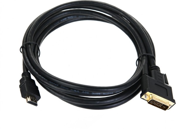 Кабель HDMI to DVI-D (19M -25M) 3м, TV-COM <LCG135E-3M> TV-COM HDMI to DVI-D (19M -25M) 3м