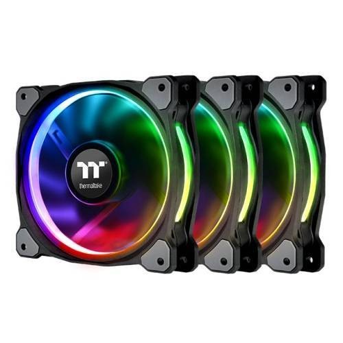 Вентилятор для корпуса комплект 3-in-1 Thermaltake Riing Plus 12 RGB Radiator Fan TT Premium Edition  (CL-F053-PL12SW-A)
