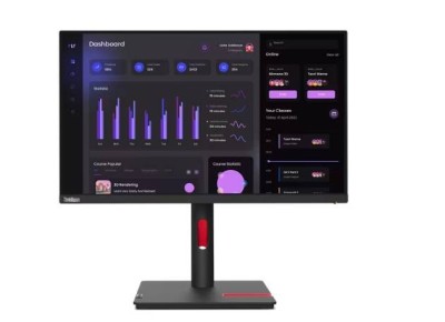 МОНИТОР 23.8" Lenovo ThinkVision T24i-30 Black с поворотом экрана (IPS, 1920x1080, 4 ms, 250 cd/m, 1000:1, +DisplayPort)