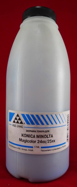 Тонер Konica-Minolta MC 2400/2430/2450/2480/2490/2500/2530/2550/2590 Cyan (фл. 175г) AQC фас.Россия
